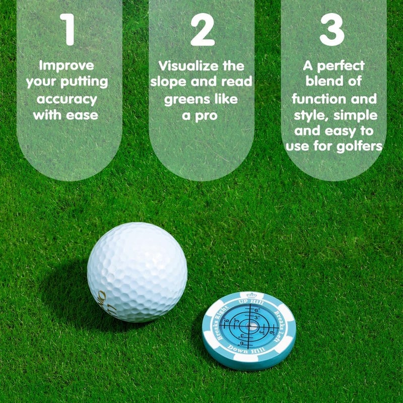 Prodigora SlopeMaster ProGreen Reader - Golf Ball Marker with High Precision Green Reading Aid Golf Accessories for Men Women - Image 2